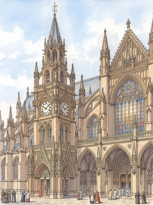 Gothic Clock Tower