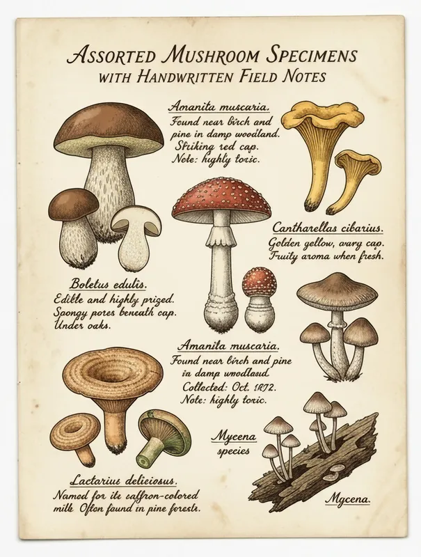Mushroom Specimen Plate