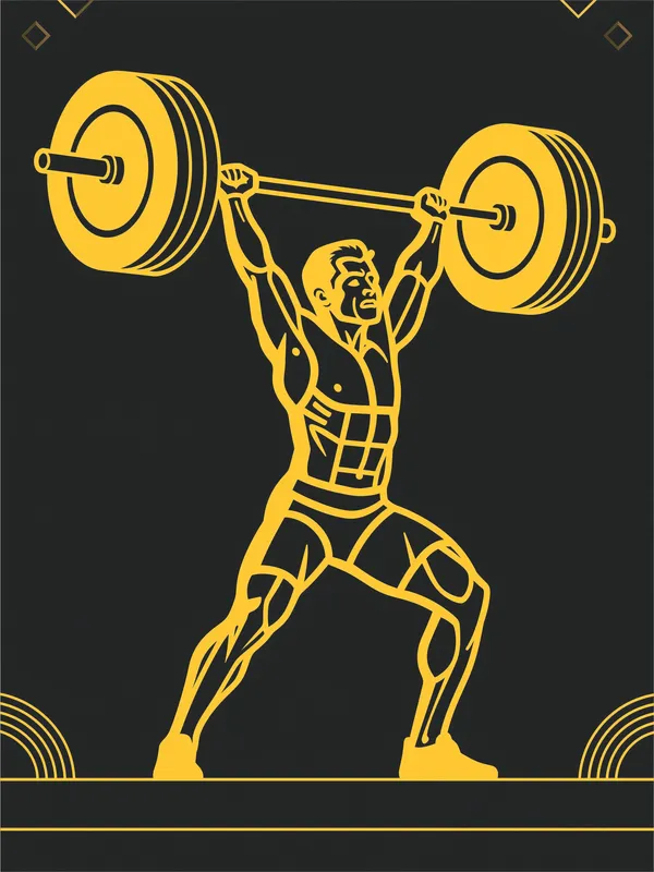 Weightlifter Clean & Jerk