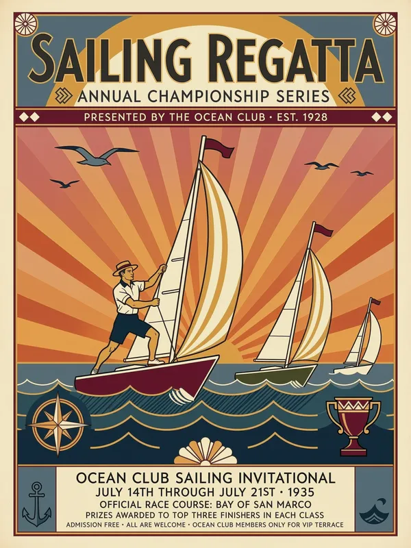 Sailing Regatta Poster