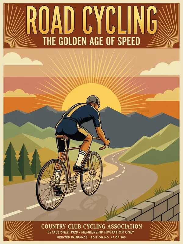 Vintage Cycling Poster