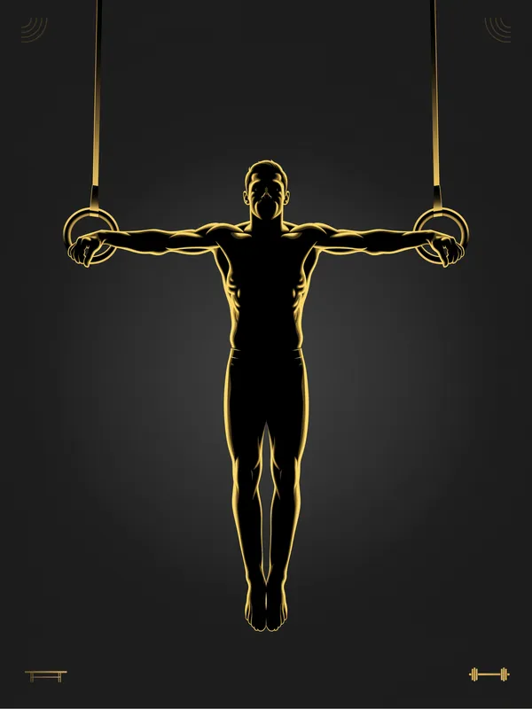 Gymnast on Rings