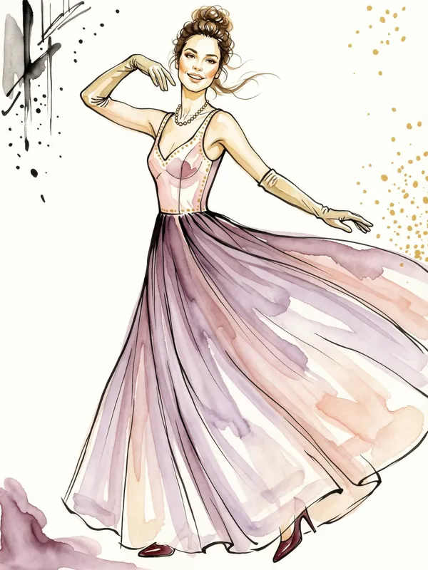 Silk Evening Gown