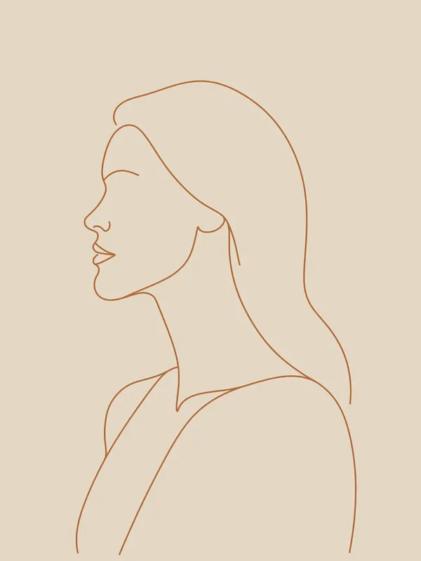 Profile Line Art