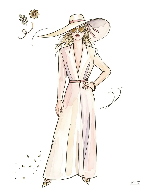 Wide-Brim Hat Sketch