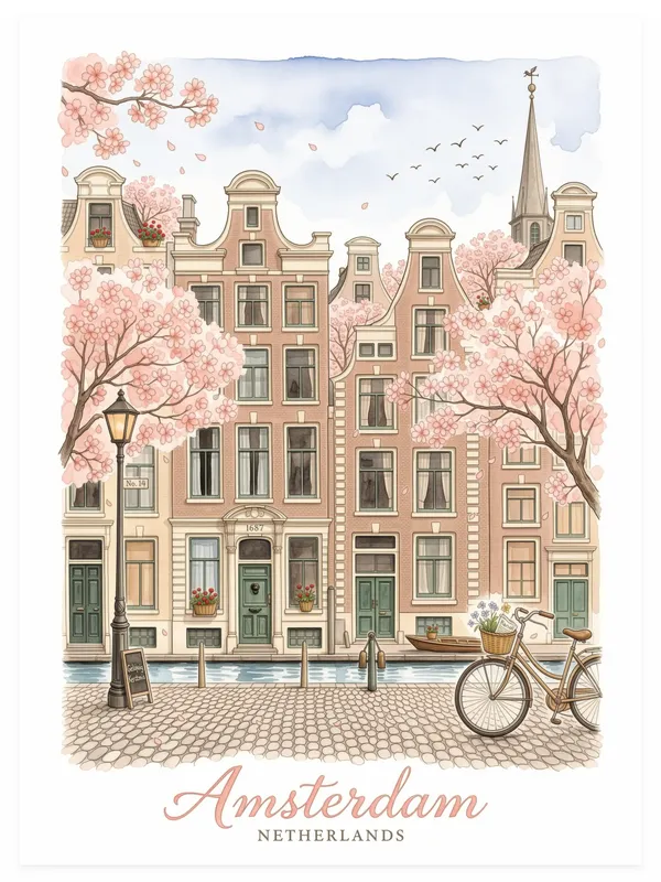 Amsterdam Watercolor Sketch
