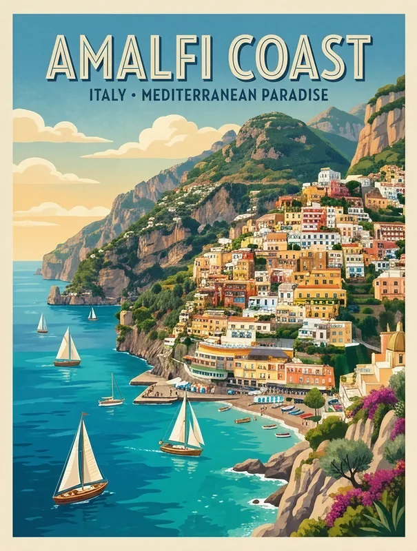 Amalfi Coast Poster