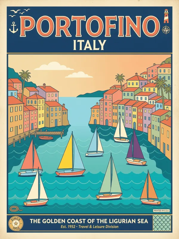 Portofino Italy Poster