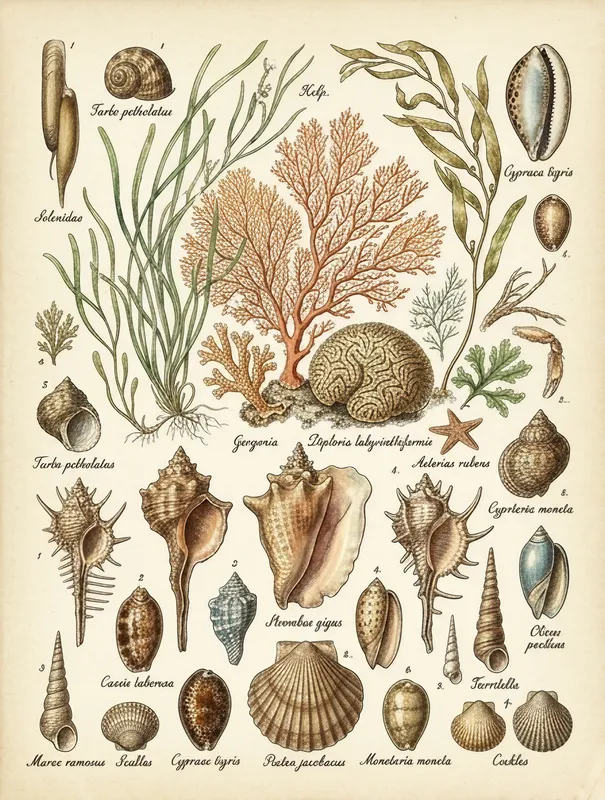 Seashell & Coral Chart