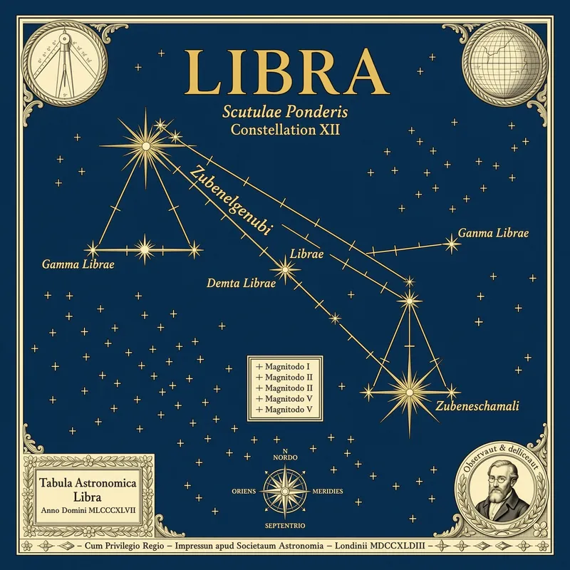 Libra Zodiac Art Print