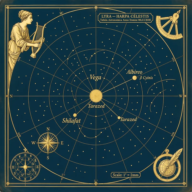 Lyra Constellation Star Chart