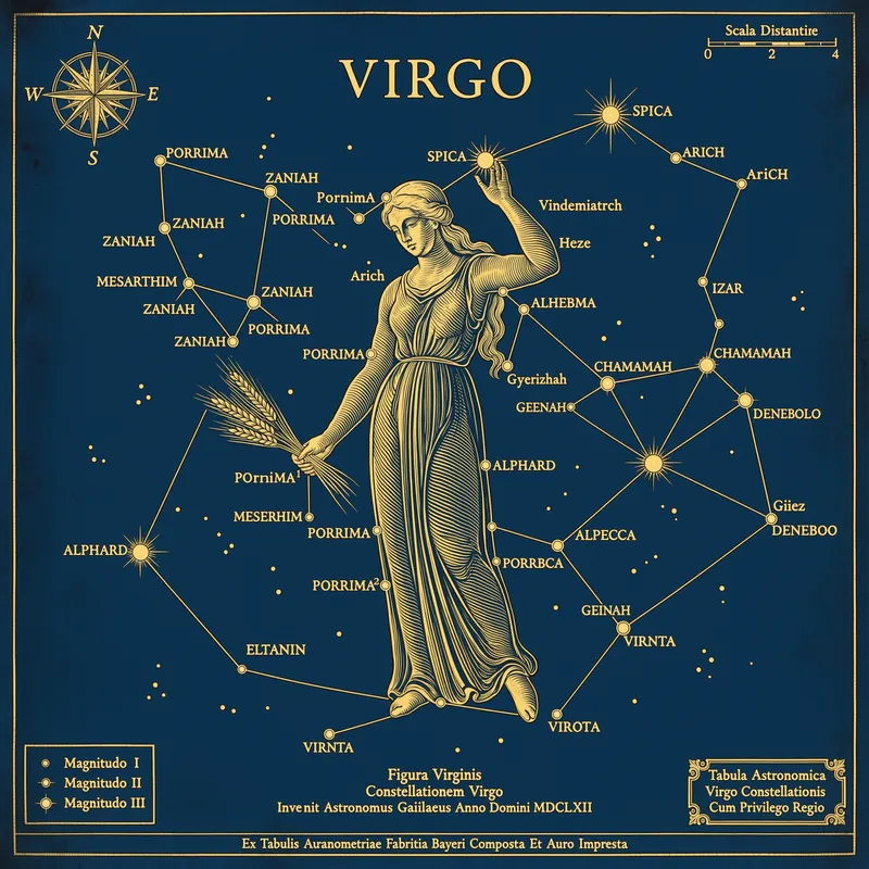 Virgo Zodiac Art Print
