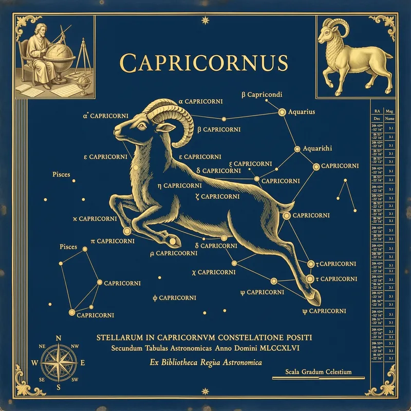 Capricorn Zodiac Art Print