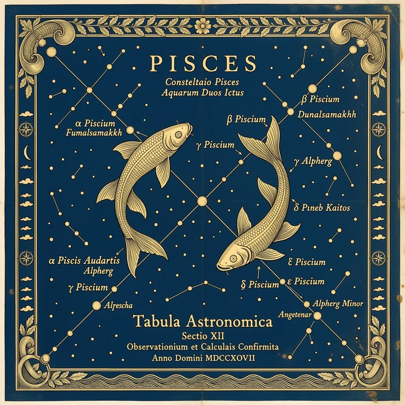 Pisces Zodiac Art Print