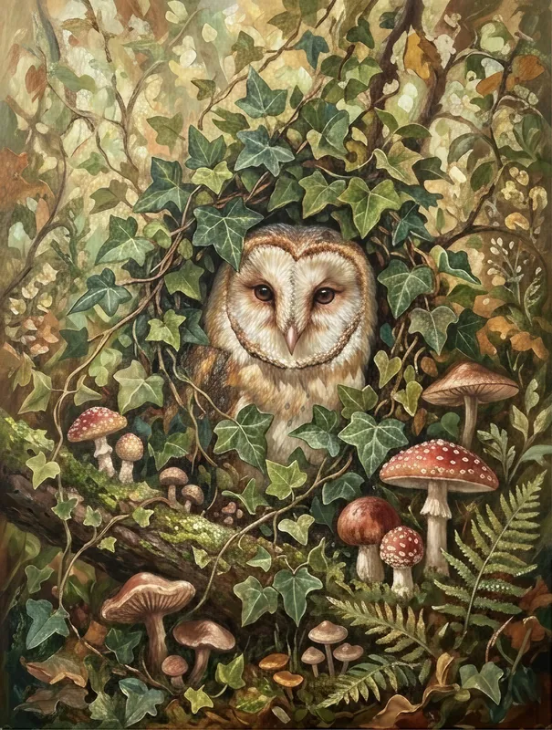 Ivy Barn Owl
