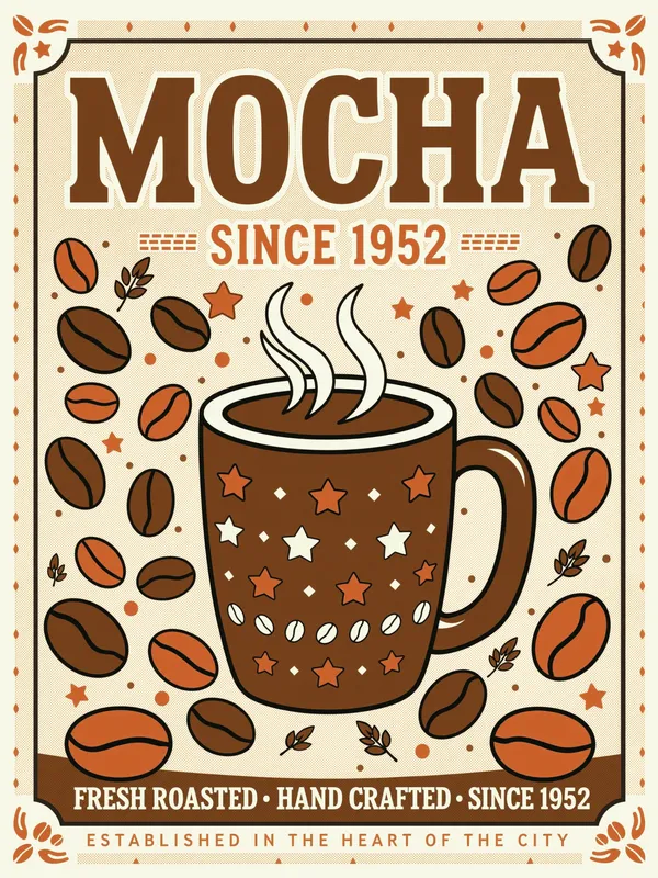 Mocha Cafe Poster