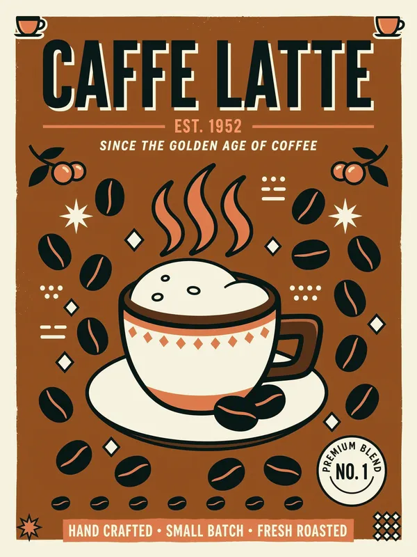 Classic Latte Poster