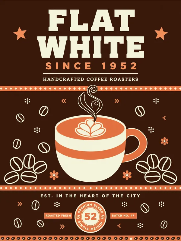Flat White Poster