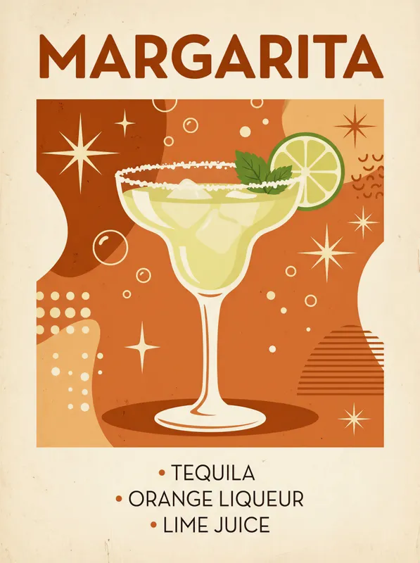 Margarita Recipe Poster