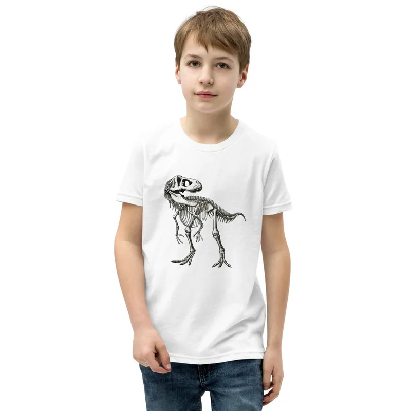 T-Rex Skeleton Study Youth Tee