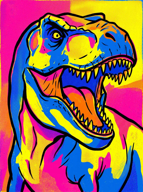 T-Rex Pop Art