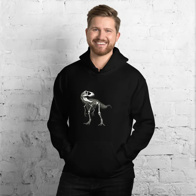 T-Rex Skeleton Study Hoodie