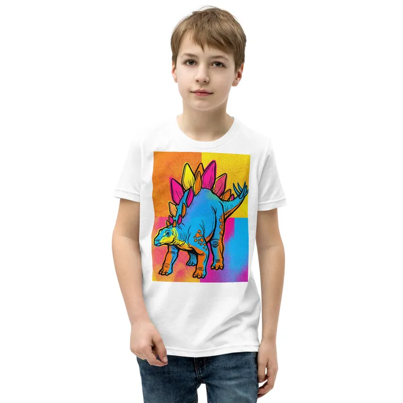 Stegosaurus Pop Art Youth Tee