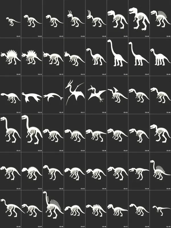 Pterosaur Skeleton Chart