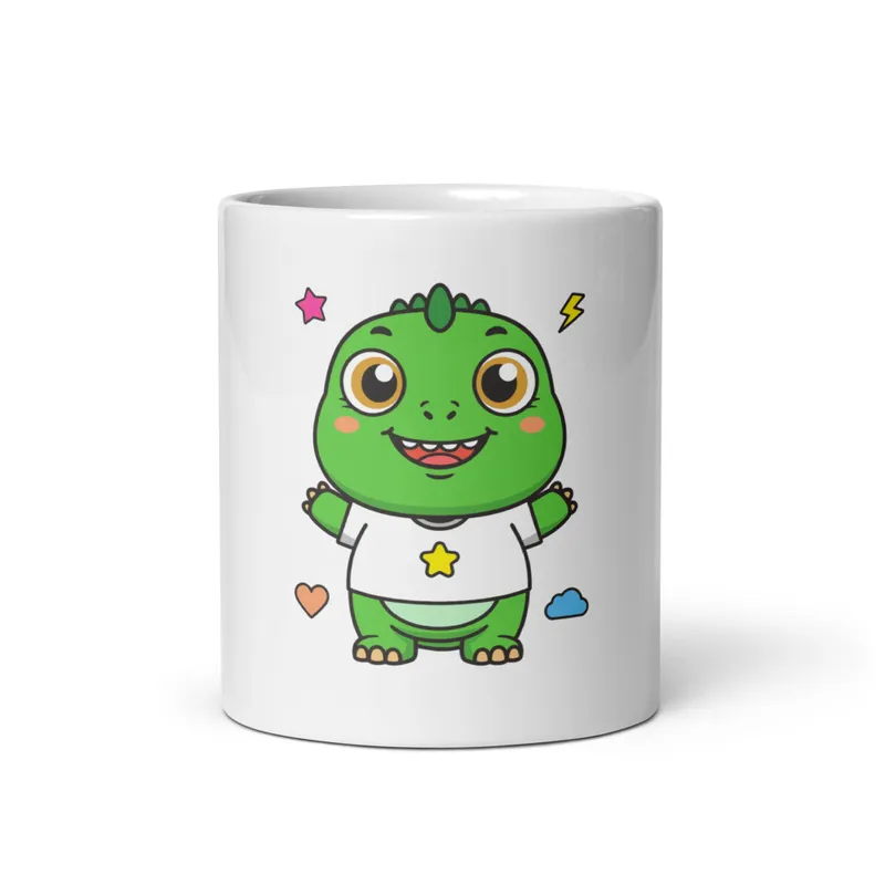 Cartoon T-Rex Mug