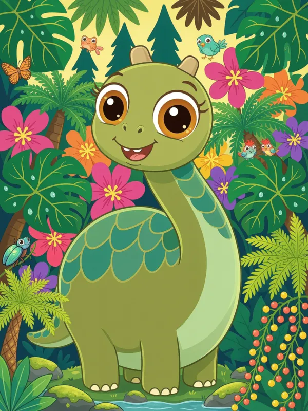 Brachiosaurus (Jungle Scene)