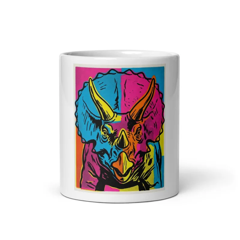 Triceratops Pop Art Mug