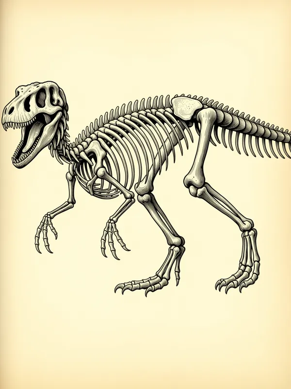 Velociraptor Skeleton Study