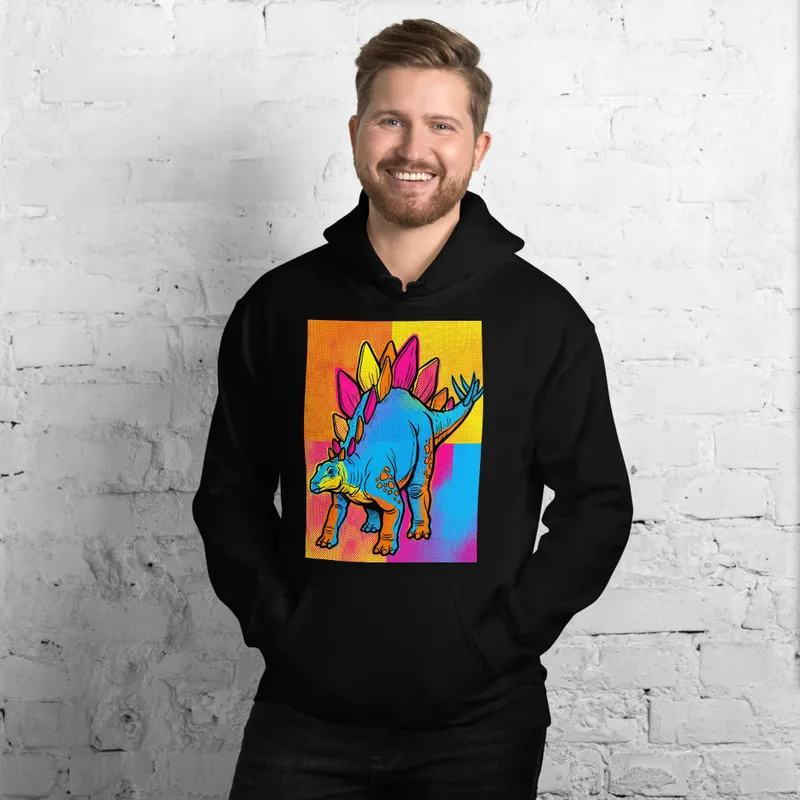 Stegosaurus Pop Art Hoodie