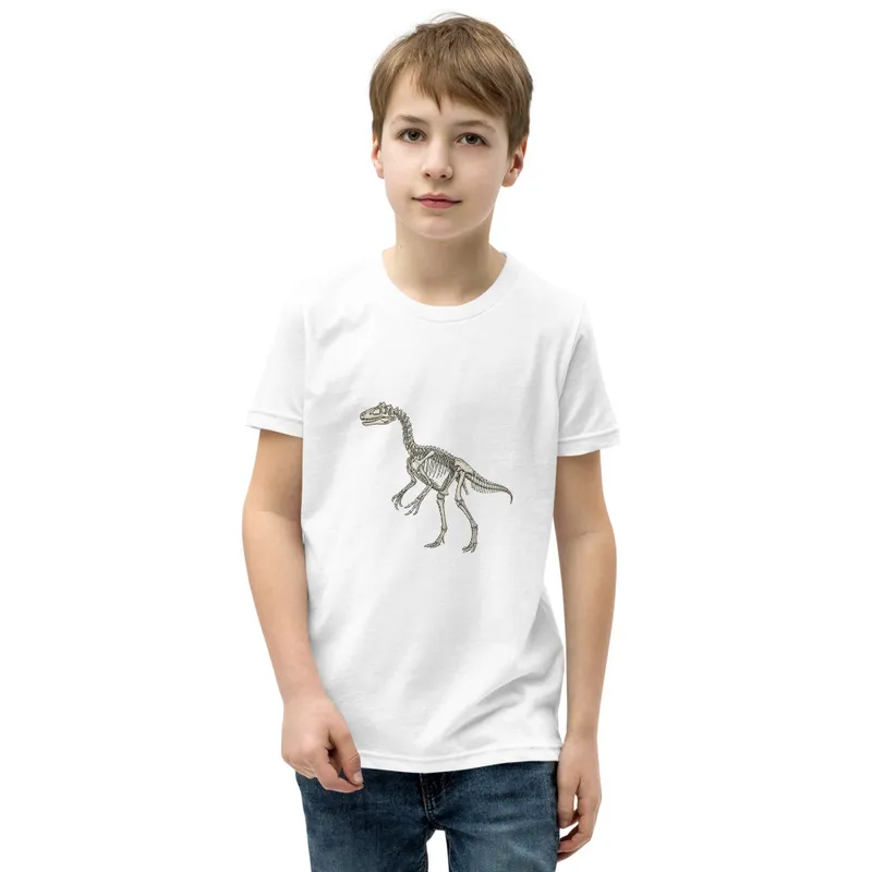Allosaurus Skeleton Study Youth Tee