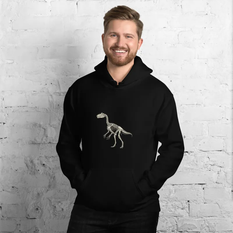 Allosaurus Skeleton Study Hoodie