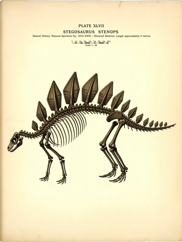 Stegosaurus Skeleton Study