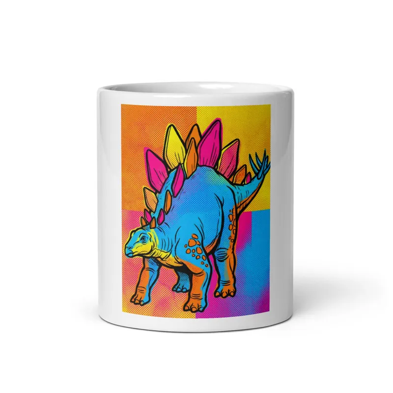 Stegosaurus Pop Art Mug