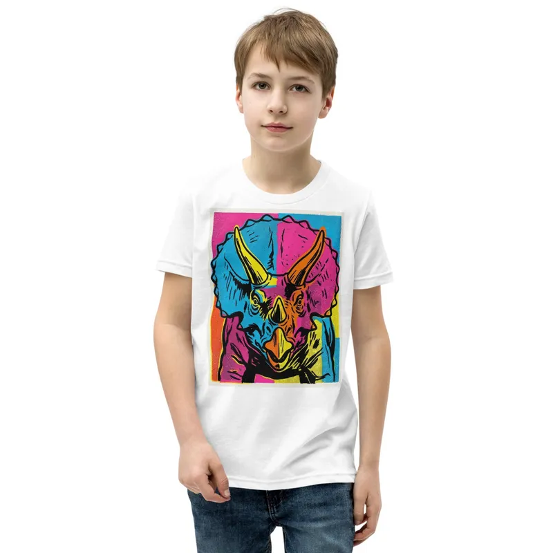 Triceratops Pop Art Youth Tee