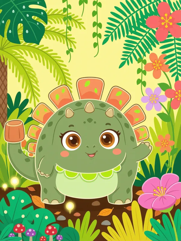 Ankylosaurus (Jungle Scene)