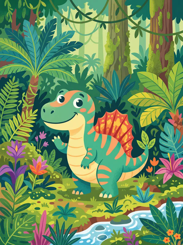 Spinosaurus (Jungle Scene)