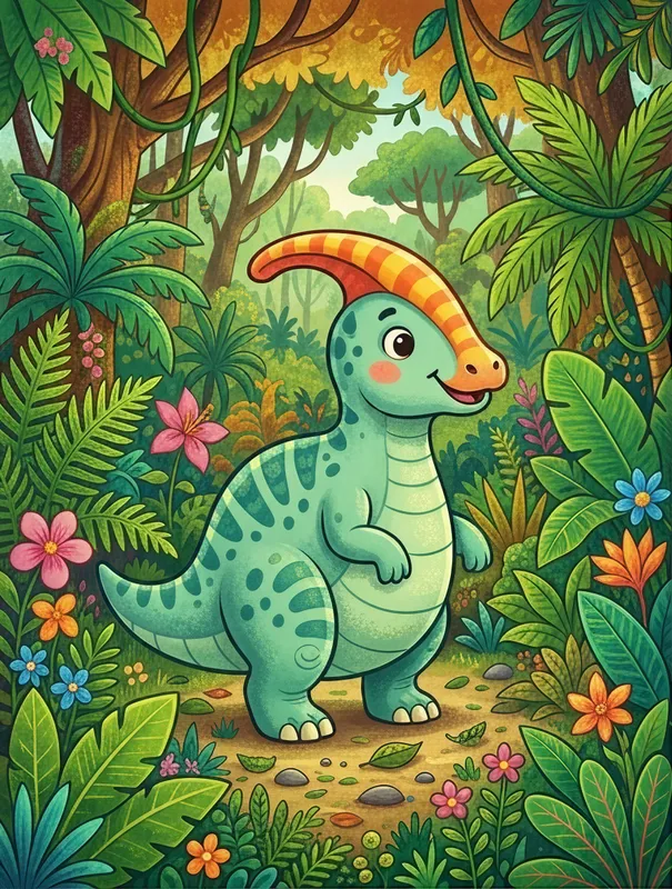 Parasaurolophus (Jungle Scene)