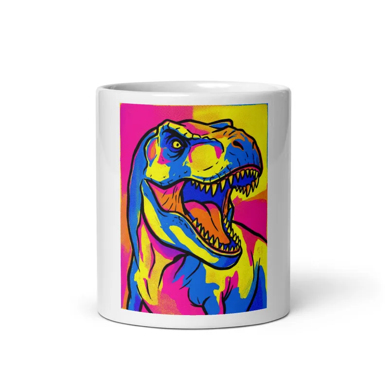 T-Rex Pop Art Mug