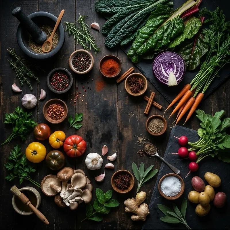 Fresh Vegetables & Spices