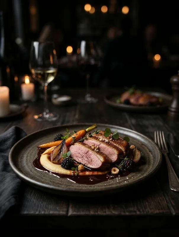 Plated Duck Breast