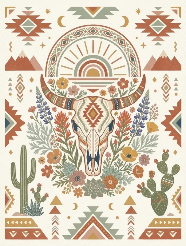 Steer Skull Bloom