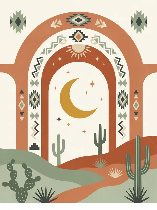 Arches & Moon