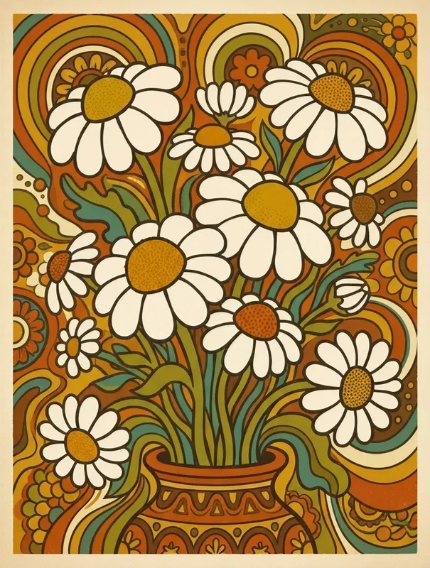 Retro Daisy Bouquet