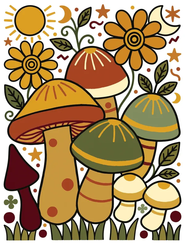 Groovy Mushroom Cluster
