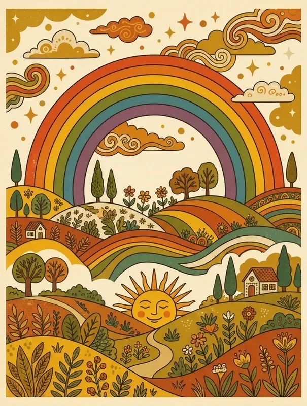 Groovy Rainbow Hills
