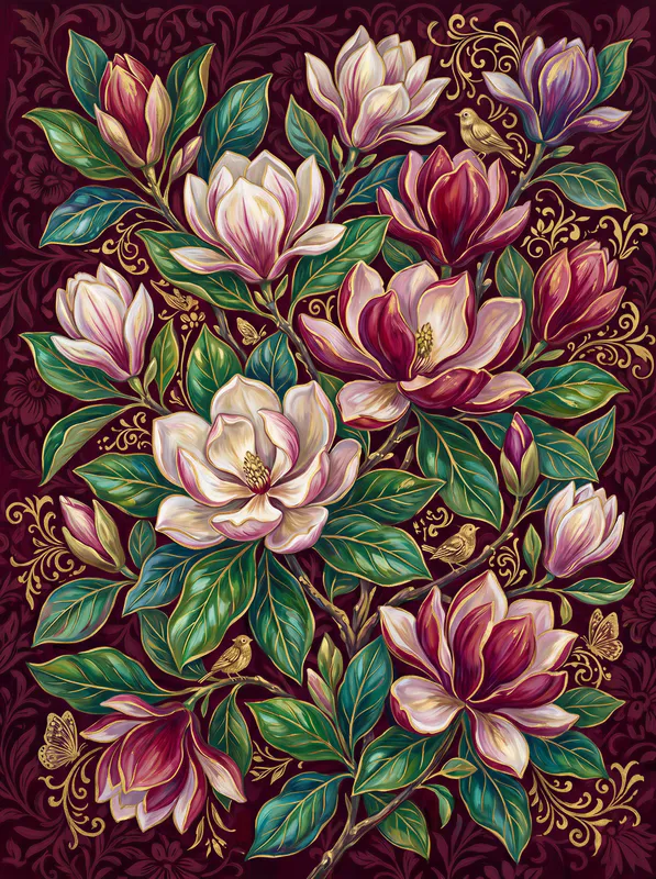 Burgundy Magnolia